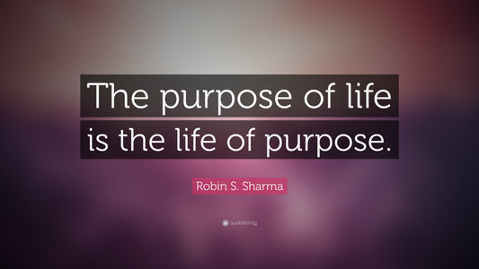 The Purpose of Life is a Life of Purpose