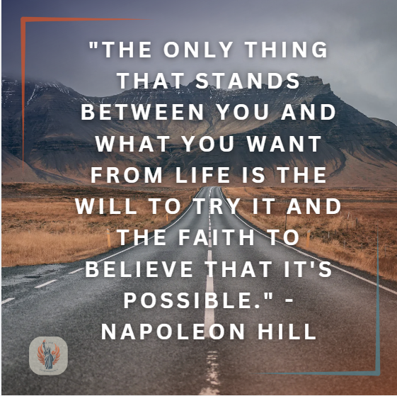 The only thing that stands between you and what you want from life is the will to try it and the faith to believe that it's possible